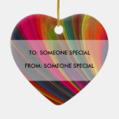 Babys Foto Geschenk Tag & Ornament (Hinten)