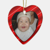 Baby's Foto Geschenkmarke & Keepake Ornament (Links)