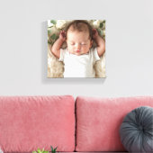 Baby's Foto personalisieren Leinwanddruck (Insitu (Wohnzimmer))