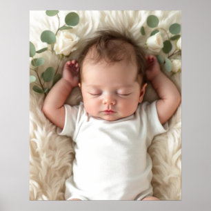 Baby's Foto personalisieren Poster