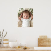 Baby's Foto personalisieren Poster (Küche)