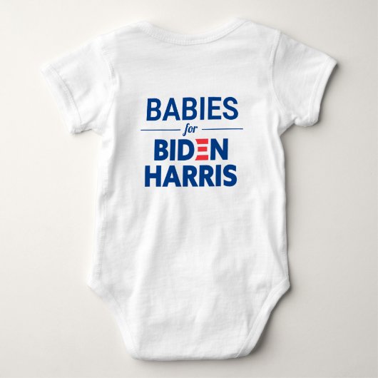 Babys für Biden Harris Custom Text Baby Strampler (Rückseite)