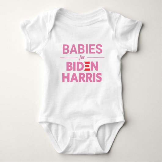 Babys für Biden Harris Custom Text Baby Strampler (Vorderseite)