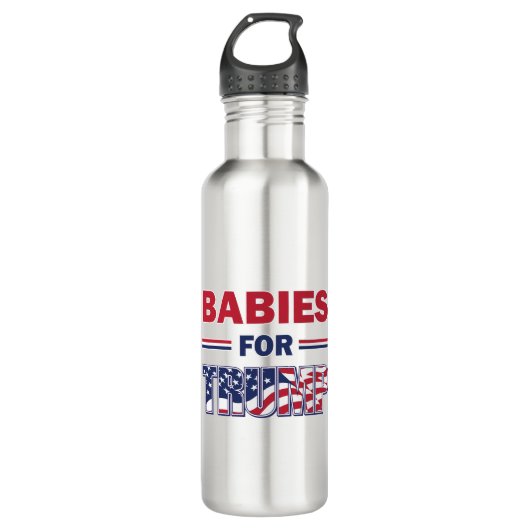 Babys für Trump Edelstahlflasche (Vorderseite)