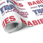 Babys für Trump Geschenkpapier (Rolleneckpunkt)