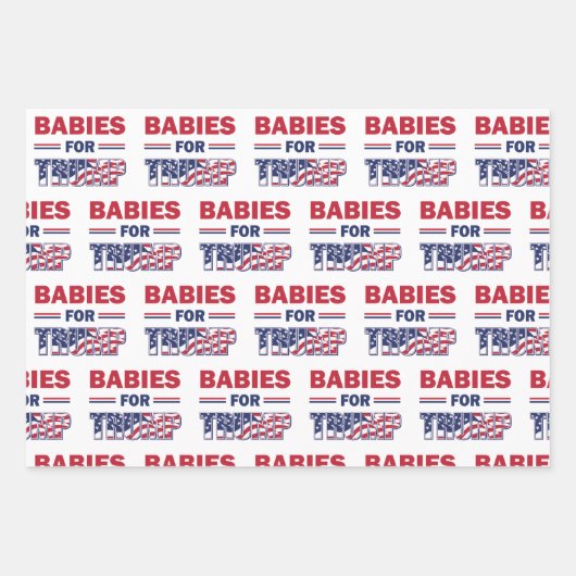Babys für Trump Geschenkpapier Set (Vorderseite)