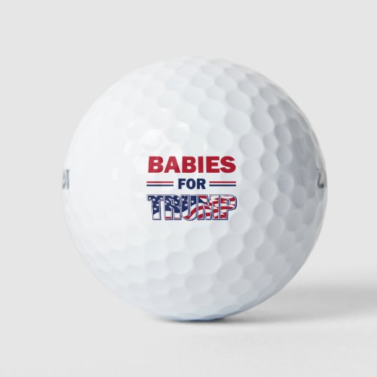 Babys für Trump Golfball (Vorderseite)