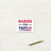 Babys — für TRUMP Post-it Klebezettel (Auf Schreibtisch)
