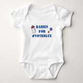 Babys für VOTE BLUE One-Stück Baby Bodysuit Baby Strampler (Vorderseite)
