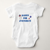 Babys für VOTE BLUE One-Stück Baby Bodysuit Baby Strampler (Rückseite)