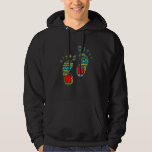 Babys füttern sich mit kleinen Zehenherzen auf Hee Hoodie