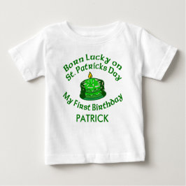 Babys geboren an Tag St. Patricks kundengerecht Baby T-shirt