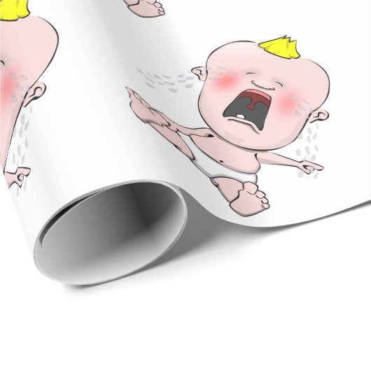 Babys Geschenkpapier (Rolleneckpunkt)