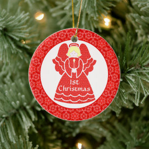 Baby's Girl's 1. Keramik Ornament