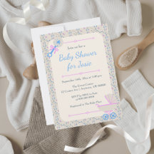 Baby's Grace Blue and Pink Baby Dusche
