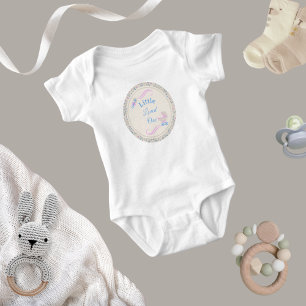 Baby's Grace Blue and Pink Baby Strampler