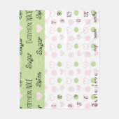 Baby's Growth Meilenstein Zucker und Gewürz Fleecedecke (Vorderseite)