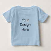 Baby's Hellblaues T-Shirt (Rückseite)
