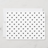 Babys Hello überlagert Foto modern minimalistisch Ankündigung (Rückseite)