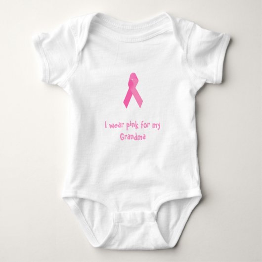 Babys I tragen Rosa für mein Großmutter-Shirt Baby Strampler (Vorderseite)