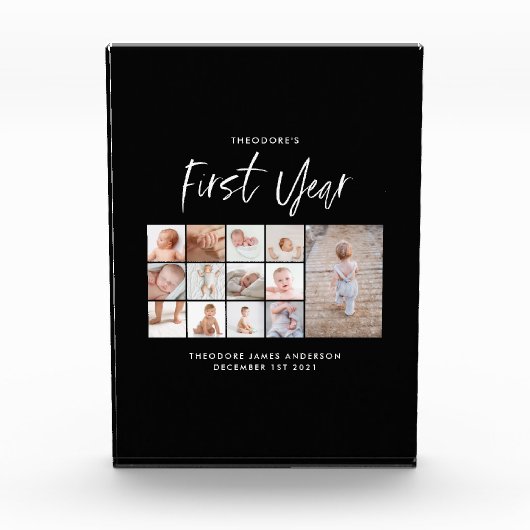 Babys im ersten Jahr Foto Collage Skript (Vorderseite)