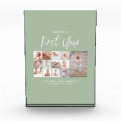 Babys im ersten Jahr Foto Collage Skript grün (Vorderseite)