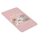 Babys im ersten Jahr Foto Collage Skript rosa Magnet (Rechte Seite)