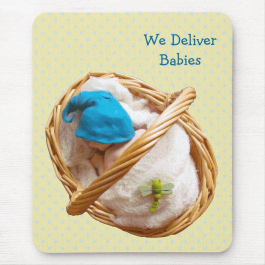 Babys im Lehm: Hebamme, Doktoren: Liefern Sie Baby Mousepad (Vorne)