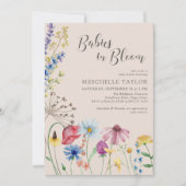 Babys in Bloom Country Wildblume Kinderdusche Einladung (Vorderseite)