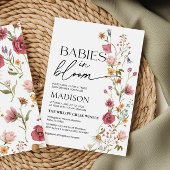 Babys in Bloom | Einladung von Twins Baby Shower