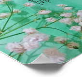 Babys in Bloom Spring Twins Baby Dusche Poster (Ecke)