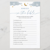 Babys in der Bibel Twinkle Star Baby Shower Game (Vorderseite)