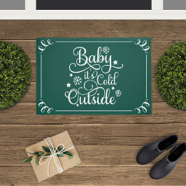 Baby's kalt Outdoor Green Script Urlaub Fußmatte