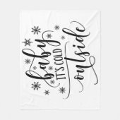 Baby's kalt Outdoor Winter Weihnachtsfeiertag Fleecedecke (Vorderseite)