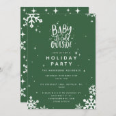 Baby's kalte Feier im Freien Einladung (Vorne/Hinten)