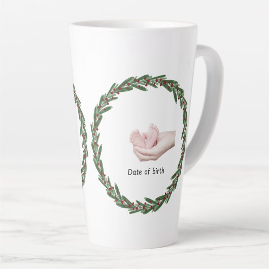 Babys (Kelly’s) 1. Weihnachten individuell anpassb Milchtasse (Rechte Ecke)