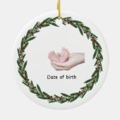 Babys (Kelly's 1. Weihnachts Custom Babies Name Keramik Ornament (Hinten)