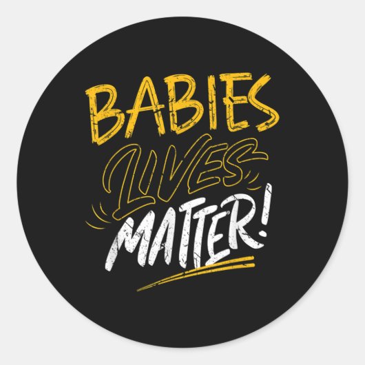 Babys leben ein monatliches Geschenk Runder Aufkleber (Vorderseite)