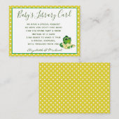 Babys Library Book Request Card Dinosaur Hatchling Begleitkarte (Vorne/Hinten)