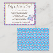 Babys Library Book Request Card Sprinkle Dusche Begleitkarte (Vorne/Hinten)