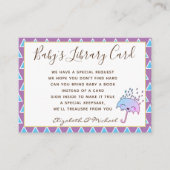 Babys Library Book Request Card Sprinkle Dusche Begleitkarte (Vorderseite)