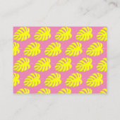 Babys Library Book Request Card Tropical Flamingo Begleitkarte (Rückseite)