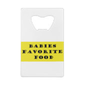 Babys Lieblingsessen Geldbeutel Flaschenöffner (Rückseite)