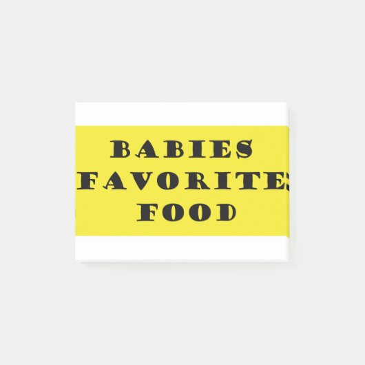 Babys Lieblingsessen Post-it Klebezettel (Vorderseite)
