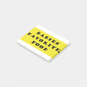 Babys Lieblingsessen Post-it Klebezettel (angewinkelt)