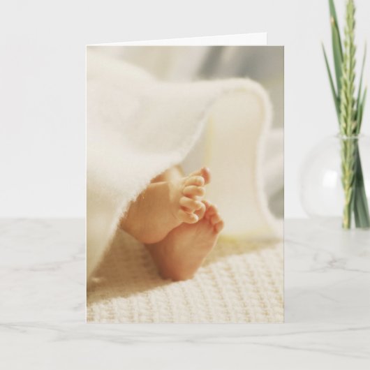 Baby's Little Feet Karte (Vorderseite)
