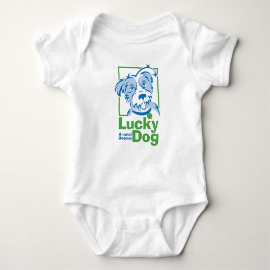 Baby's Lucky Dog Bodysuit Baby Strampler (Vorderseite)