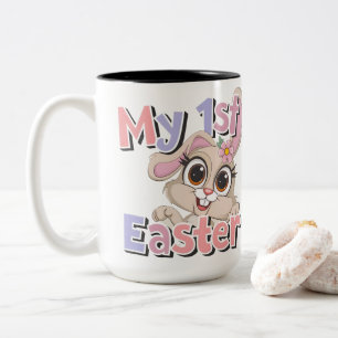 Baby's mein erstes Ostern Süßes Häschen Pastell Bl Zweifarbige Tasse