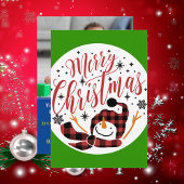 Baby's Merry Snowman First Christmas Einzigartiges Einladung