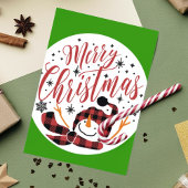 Baby's Merry Snowman First Christmas Einzigartiges Einladung